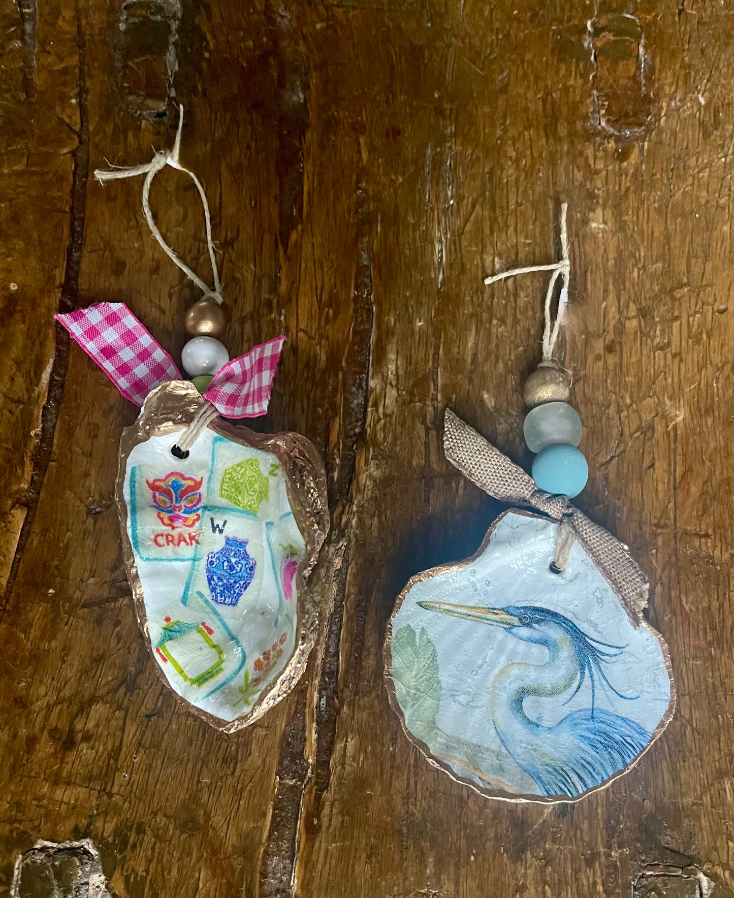 Oyster Shell Ornaments