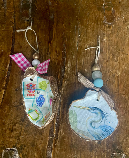 Oyster Shell Ornaments
