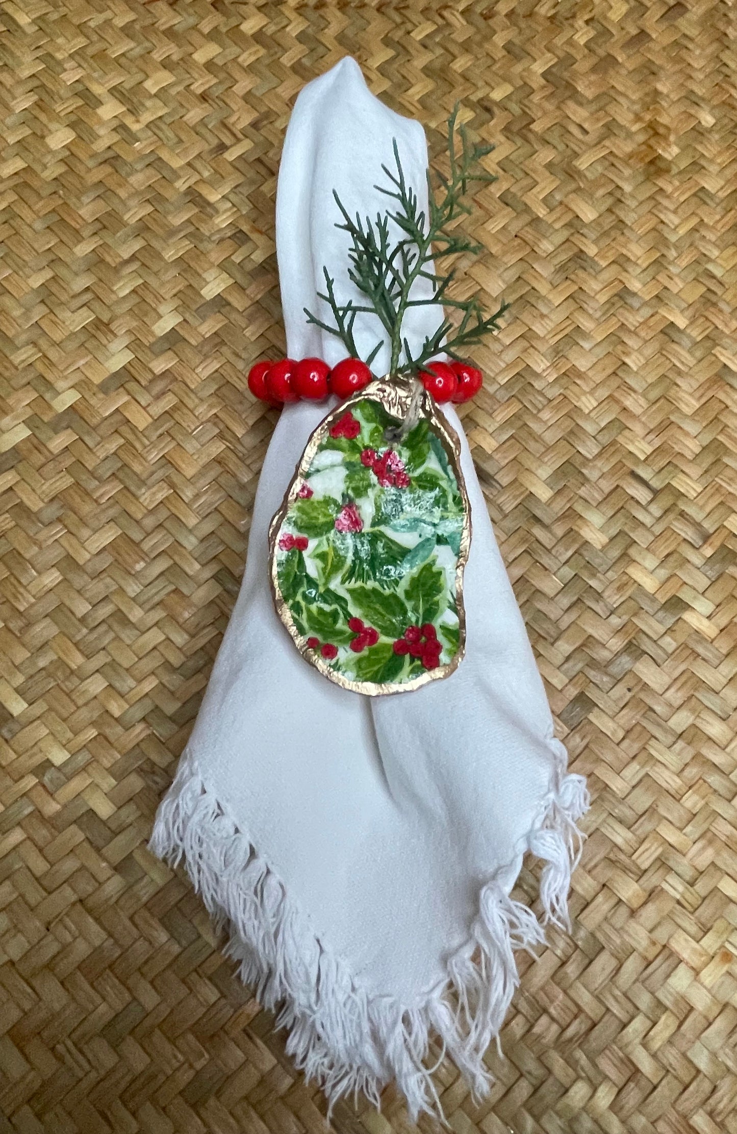 Holly Napkin Rings