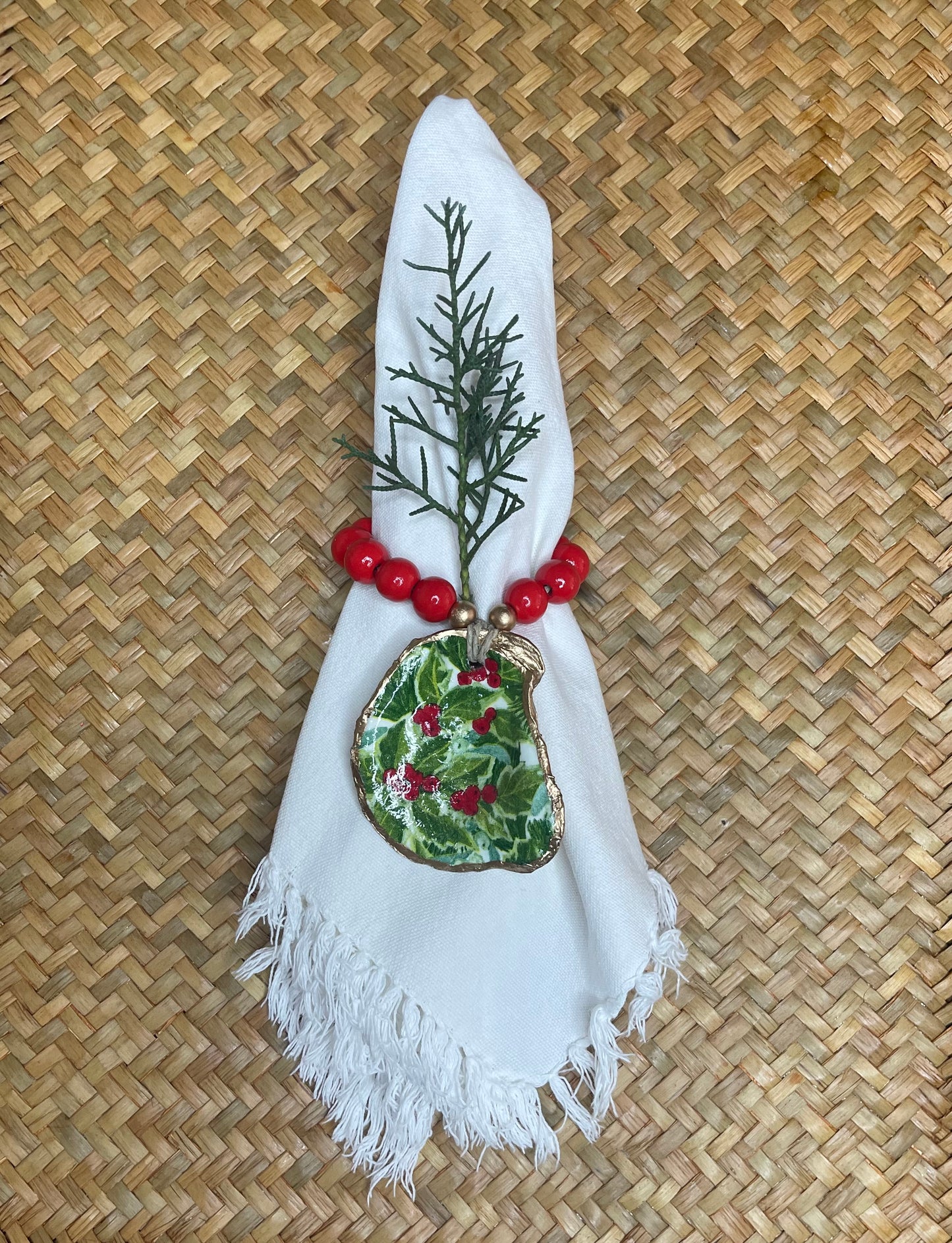 Holly Berry Napkin Rings - 4