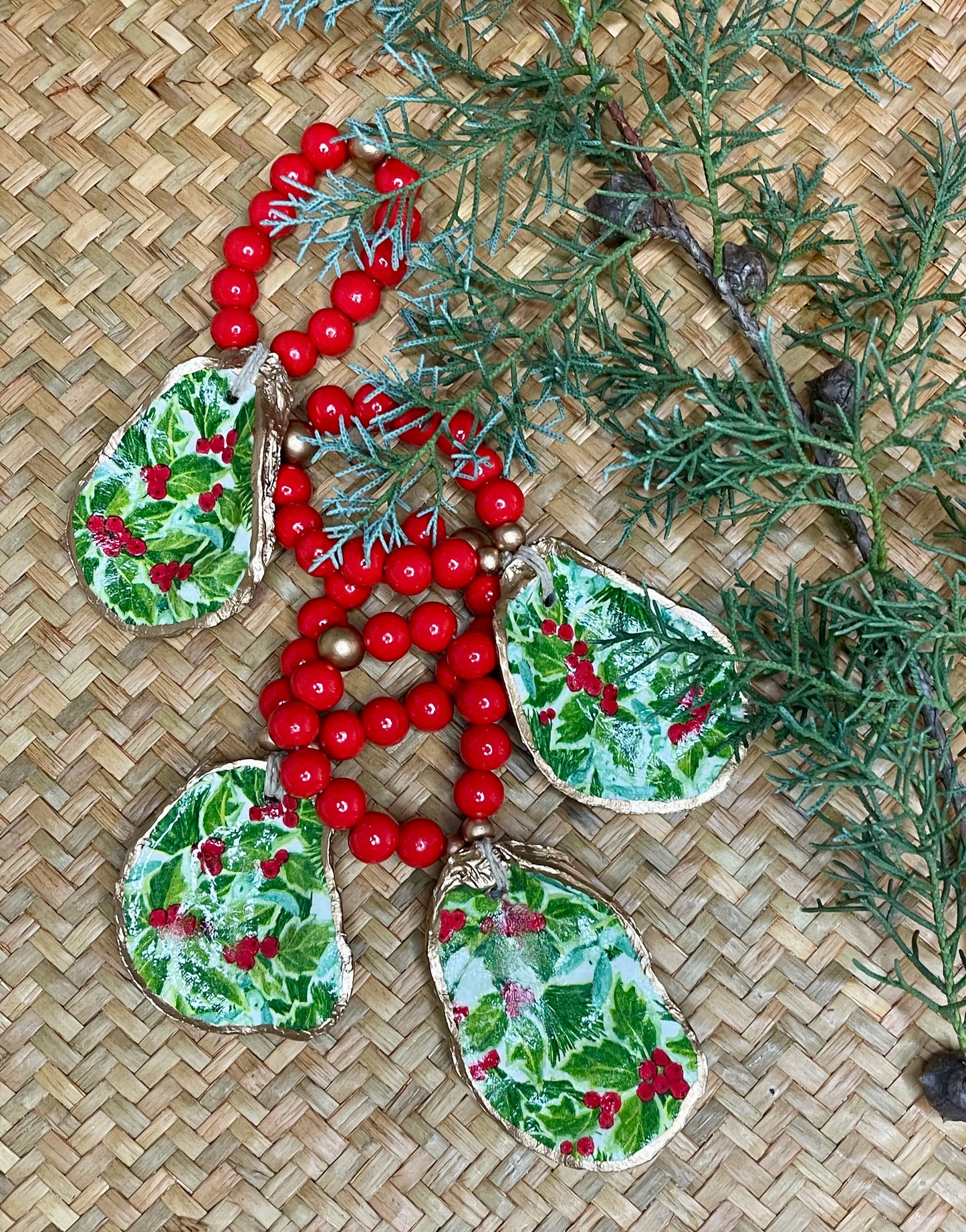 Holly Berry Napkin Rings - 4