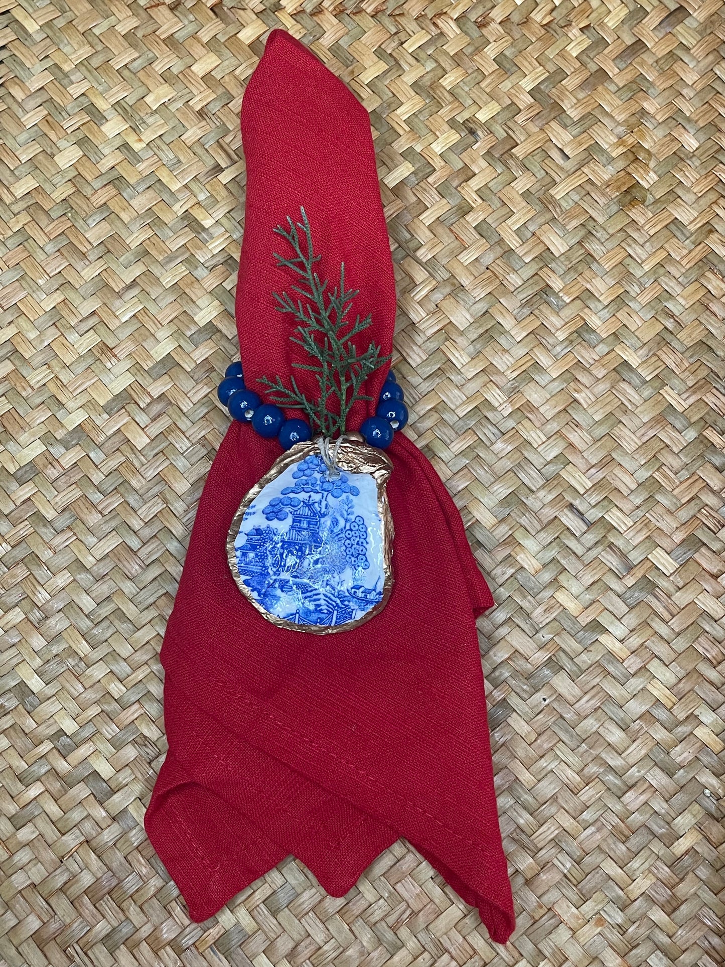 Blue & White Chinoiserie Napkin Rings