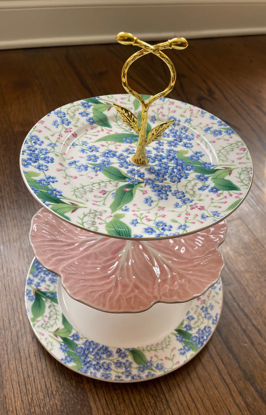 Pink, Blue & White Floral