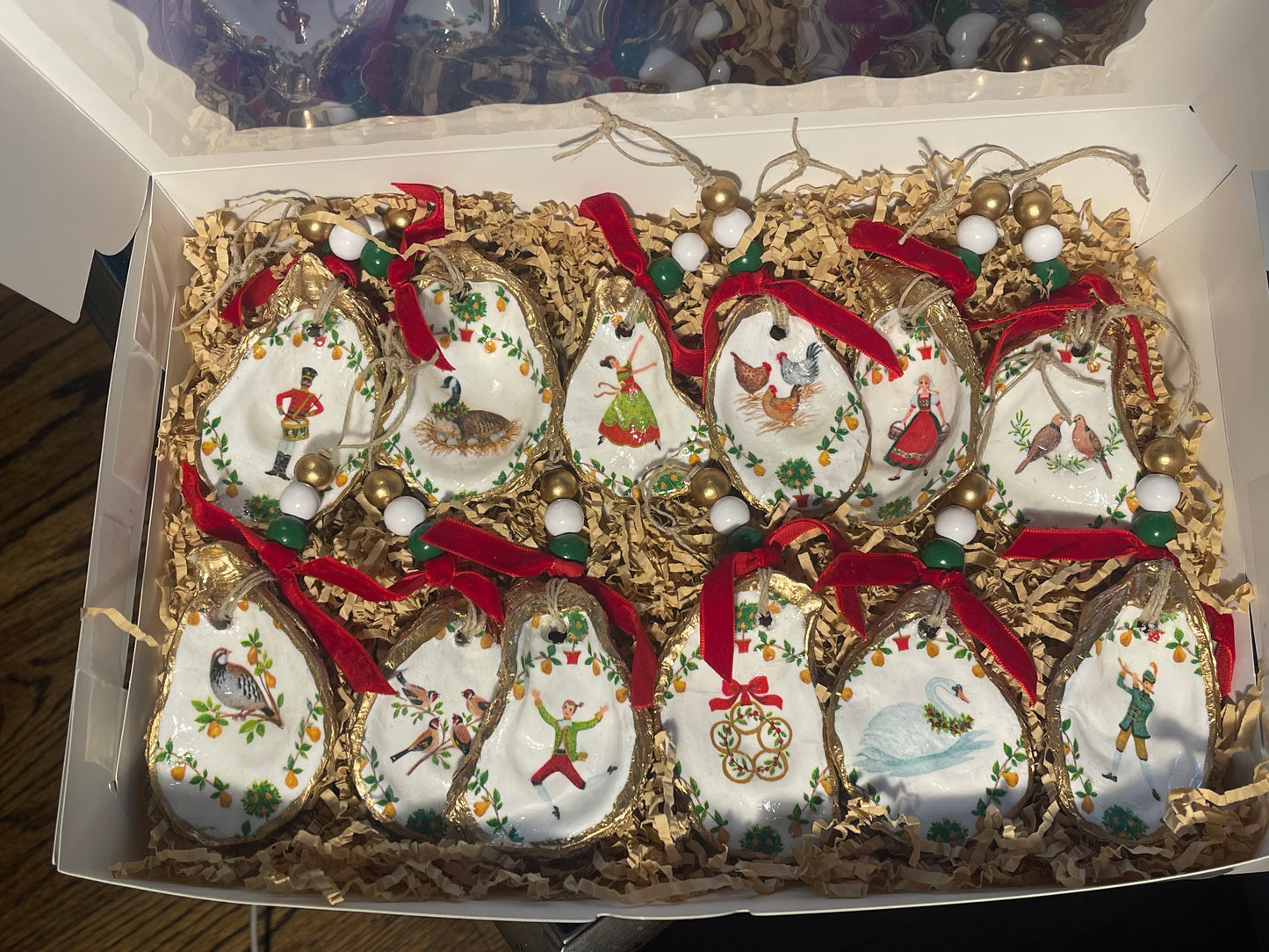 12 Days of Christmas Ornament Set